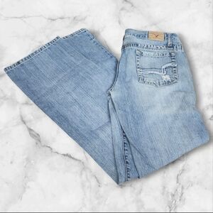 American Eagle Outfitters Blue Boot Cut Jeans with Vintage Flare